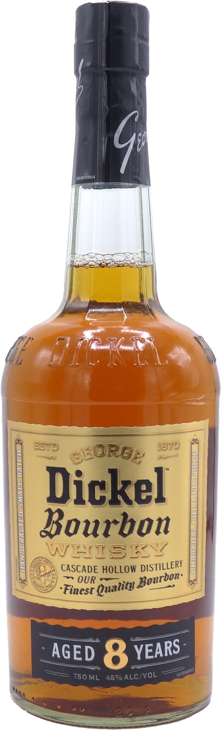 George Dickel Bourbon Whiskey 8 Year Old, Small Batch, 90.0 Proof 750ml